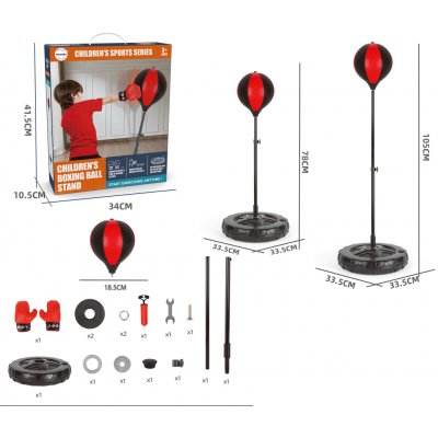 Mamido Dětský boxovací set rukavice a boxovací hruška 78 - 105 cm – Zboží Živě