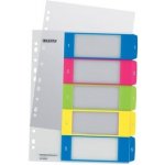 Celoplastové rejstříky Leitz WOW popisovatelné na počítači A4 Maxi, čísla 1-5 – Zboží Živě