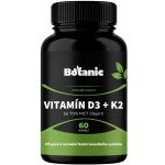 Botanic Vitamín D3 + K2 s MCT olejem 60 kapslí – Hledejceny.cz