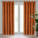 EUROFIRANY ZATEMŇOVACÍ ZÁVĚS NA KROUŽCÍCH VILLA 140X250 CM ORANŽOVÁ – Hledejceny.cz