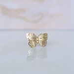 Lillian Vassago Zlatá brož motýl zdobený prořezáváním LLV22-GBR006 – Zboží Dáma