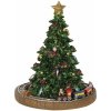 Vánoční dekorace Clayre & Eef Music box CHRISTMAS TREE Ø 15*18 cm