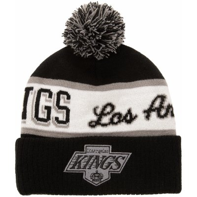 Mitchell & Ness pánská čepice Los Angeles Kings Block Sweep Pom Knit – Hledejceny.cz