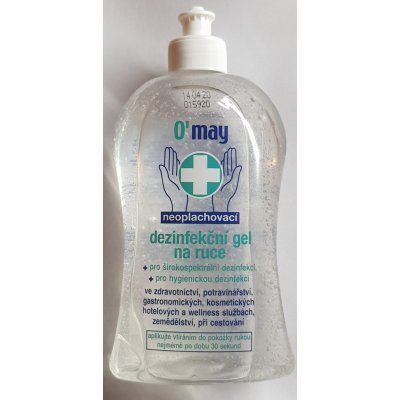 O’may neoplachový dezinfekční gel na ruce 500 ml