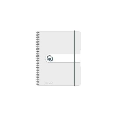 Herlitz Spirálový blok easy orga A5 čtvereček transparentní bílá – Zboží Živě