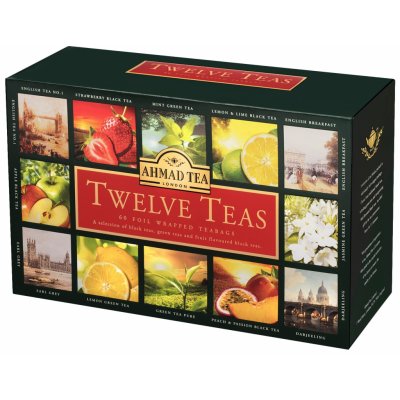 Ahmad Tea Twelve Teas mix čajů 60 sáčků – Sleviste.cz