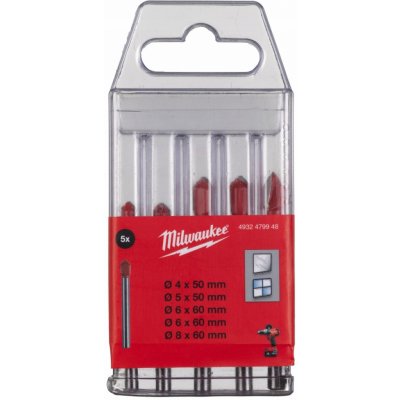 Sada vrtáků do plytek a keramiky Milwaukee 4932479948 5 kusů – HobbyKompas.cz