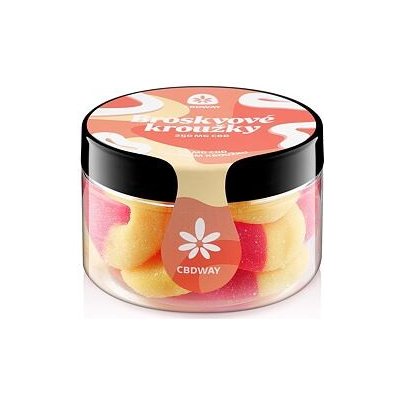 CBD WAY Kyselé želé kroužky s příchutí broskve 250 mg 100 g – Sleviste.cz