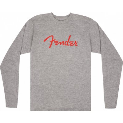 Fender Spaghetti Logo L/S T-Shirt Heather gray