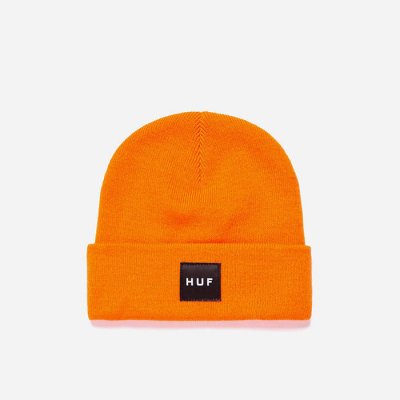 HUF Essentials Box Logo Beanie orange – Zboží Mobilmania