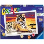 RAVENSBURGER CreArt Malování podle čísel Majestátní tygr – Sleviste.cz