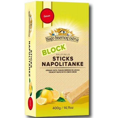 Žitoprerada DM Block Neapolitánky oplatky citronové 400 g – Zboží Dáma