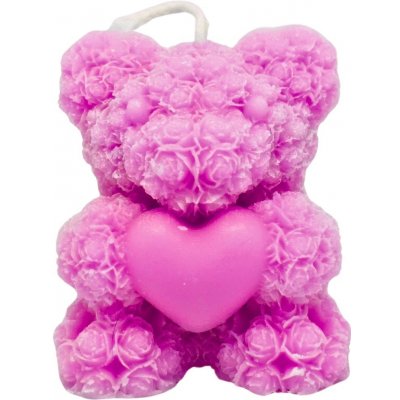 Svíčkománie3D Méďa z růžiček 50 g – Zboží Dáma