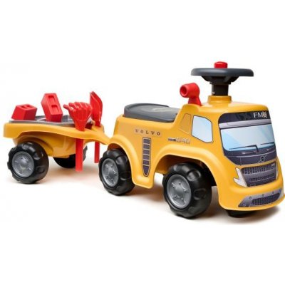 Falk Traktor volvo FMX s volantem, klaksonem a přívěsem – Zbozi.Blesk.cz