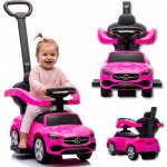 Baby Mix Odrážedlo s vodící tyčí Mercedes Benz AMG C63 Coupe růžová – Zboží Dáma