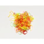 Elastické gumičky na copánky Počet: 1000 ks, Barva: mix barev (průměr 1cm) – Zboží Dáma