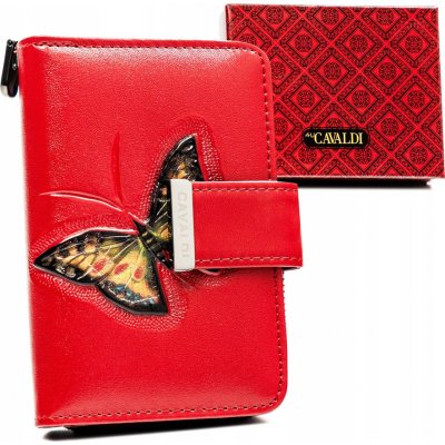 BASIC 4u cavaldi střední peněženka s motivem motýla m627 pn31-bt červená