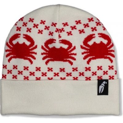 Crab Grab kulich Nordicrab Beanie Off White and Red OFW – Hledejceny.cz
