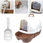 Dogguru krytá kočičí toaleta 53 x 41 x 41 cm – Zboží Dáma