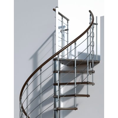 Minka Točité schodiště Venezia Walnut průměr 120cm pro výšku do 309cm – HobbyKompas.cz