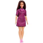 Barbie ModelkabČerno-Růžové Kostkované Šaty – Zboží Mobilmania
