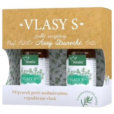 Serafin byliny Vlasy S-Přípravek proti nadměrnému vypadávání vlasů 2x 50 ml – Zboží Dáma