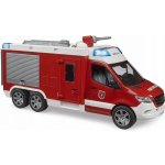 Bruder hasičské auto MB Sprinter se žebříkem stříkající vodu se světlem a zvukem – Sleviste.cz