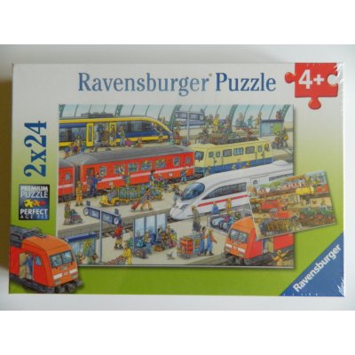 Ravensburger Ruch na nádraží 2 x 24 dílků – Zboží Mobilmania