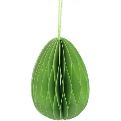 Papírové vajíčko k zavěšení – Ø 5 cm × 7 cm Barva: Bílá – Hledejceny.cz