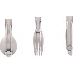Keith sada titanového příboru 3-piece Folding Cutlery Set Ti5300 – Zboží Dáma