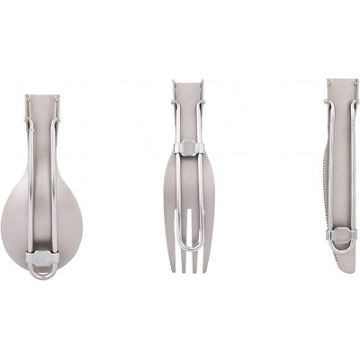 Keith sada titanového příboru 3-piece Folding Cutlery Set Ti5300 – Zboží Dáma