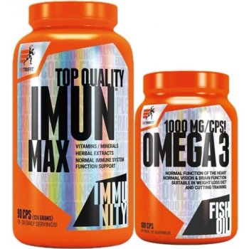 Extrifit Imun Max 90 kapslí + Omega 3 1000 mg 100 kapslí