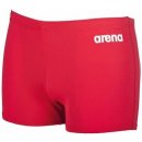 Arena plavecké boxerky SOLID SQUAred SHORT red