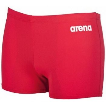 Arena plavecké boxerky SOLID SQUAred SHORT red