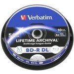 Verbatim BD-R 50GB 6x, printable, spindle 10ks (43847) – Zboží Živě