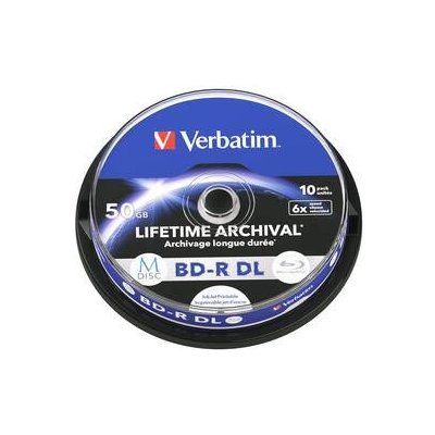 Verbatim BD-R 50GB 6x, printable, spindle 10ks (43847) – Zboží Živě