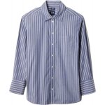 GAP Popelínová oversize košile Big Shirt modrá – Zboží Mobilmania