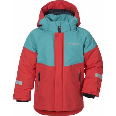 Didriksons dětská zimní bunda Lun bright red – Zboží Mobilmania