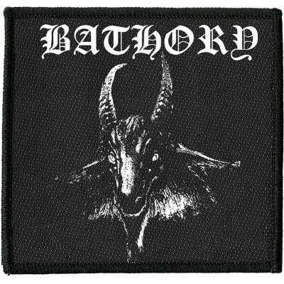 Bathory tkaná nášivka PES 100x100 mm, Goat (Square) – Zboží Dáma