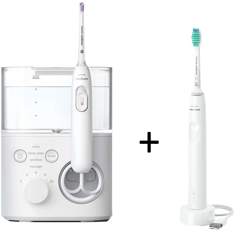 Philips Sonicare Power Flosser HX3911/40 + HX3671/13 od 4 490 Kč