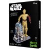 3D puzzle Metal Earth 3D puzzle Star Wars: R2D2 a C-3PO (deluxe set) 83 ks