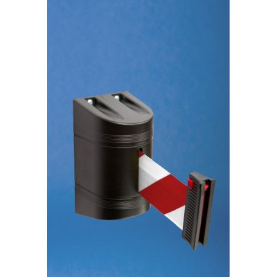 EXPOINT Nástěnná kazeta s páskou 2 m a brzdou, černá Název: černý kryt, bílo-červená páska – Zboží Mobilmania