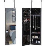 Casaria závěsná šperkovnice se zrcadlem černá 107482 – Zboží Mobilmania