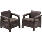 Allibert Corfu Duo hnědá / warm taupe 2 ks – Hledejceny.cz