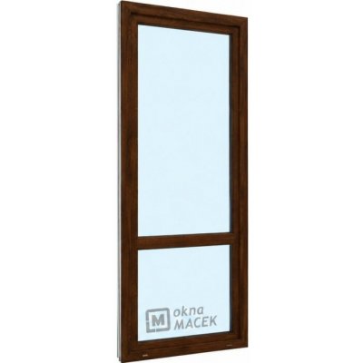 Kömmerling balkonové dveře 70 AD OS s příčkou levé tmavý dub/bílá 70 x 220 cm jednostranná klika + madýlko + PVC rám – Hledejceny.cz