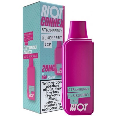 RIOT Connex kapsle Strawberry Blueberry Ice 20 mg 1 ks – Zboží Dáma