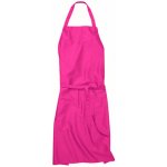 Workwear Verona 90 Dlouhá zástěra s laclem 00131-01 Magenta – Hledejceny.cz