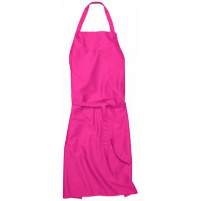 Workwear Verona 90 Dlouhá zástěra s laclem 00131-01 Magenta – Hledejceny.cz