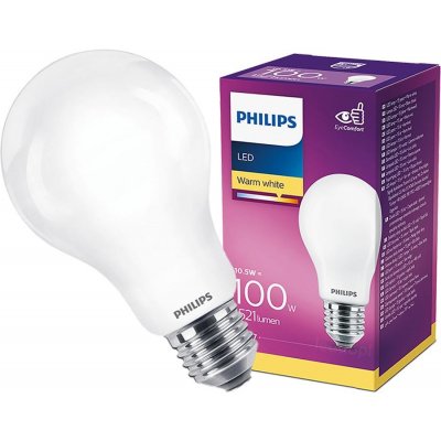 Philips LED žárovka LED E27 A60 10,5W = 100W 1521lm 2700K Teplá bílá 300° Classic – Zboží Živě