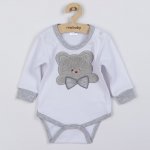 Luxusní kojenecké body s dlouhým rukávem New Baby Honey Bear s 3D aplikací – Zboží Mobilmania